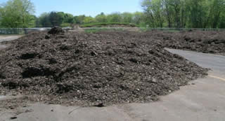 Nearly 330 trucks loads of leaf material were collected by township staff in 2007 and piled windrows at the facility to decompose