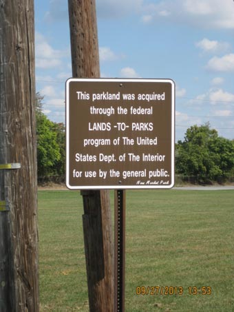 Bob McCollum Park - LANDS-TO-PARKS sign