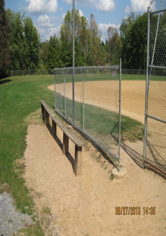Max C. Hempt Memorial Field ballfield benches