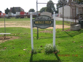 Welcome to Mickle FIeld sign