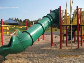 Roof Park playground slide