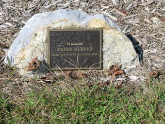 Roof Park - In Memory of Perry Albert plaque